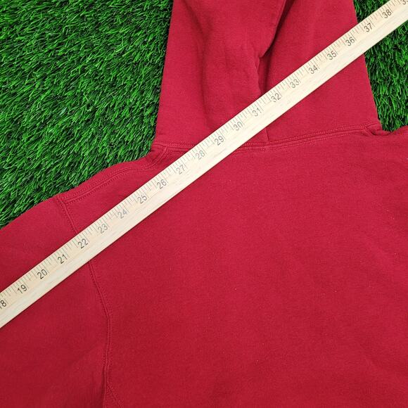 Vintage Y2K Tuskegee University Hoodie Women Small 19x23 Red - Picture 3 of 15
